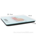 5 kg digitaler Touchscreme quadratische Glasskala